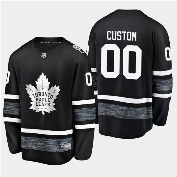 Men's Toronto Maple Leafs Custom 2019 NHL All Star Black Stitched Jersey